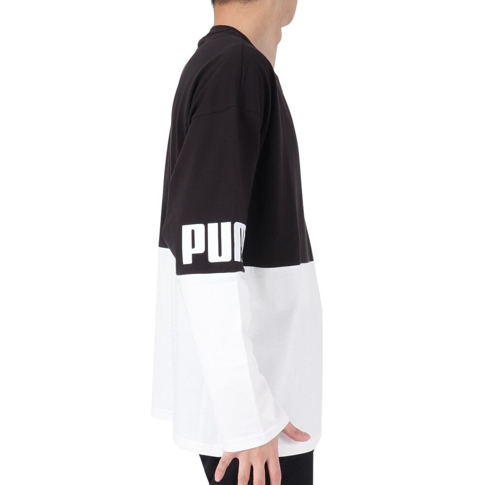 プーマ（PUMA）（メンズ）長袖Tシャツ メンズ POWER  674925 01 BLK