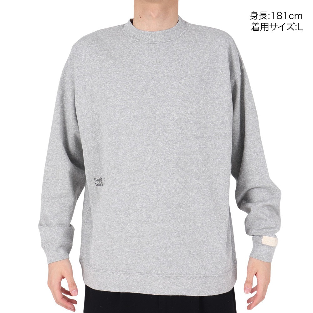 ニューバランス（new balance）（メンズ）1000 リブ裾ロングスリーブ Tシャツレギュラーフィット AMT35101AG