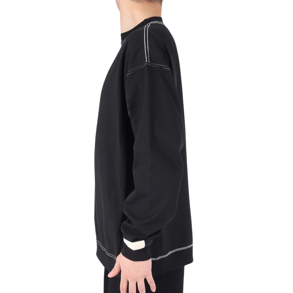 ニューバランス（new balance）（メンズ）1000 リブ裾ロングスリーブ Tシャツレギュラーフィット AMT35101BK