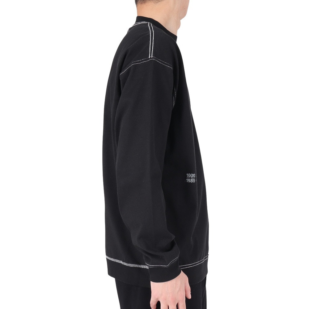 ニューバランス（new balance）（メンズ）1000 リブ裾ロングスリーブ Tシャツレギュラーフィット AMT35101BK