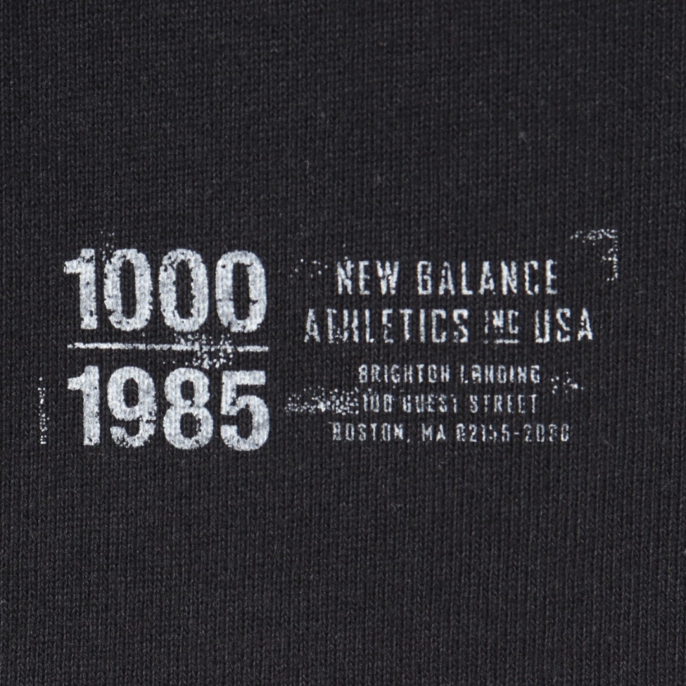 ニューバランス（new balance）（メンズ）1000 リブ裾ロングスリーブ Tシャツレギュラーフィット AMT35101BK