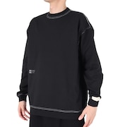 (メンズ)1000 リブ裾ロングスリーブ Tシャツレギュラーフィット AMT35101BK