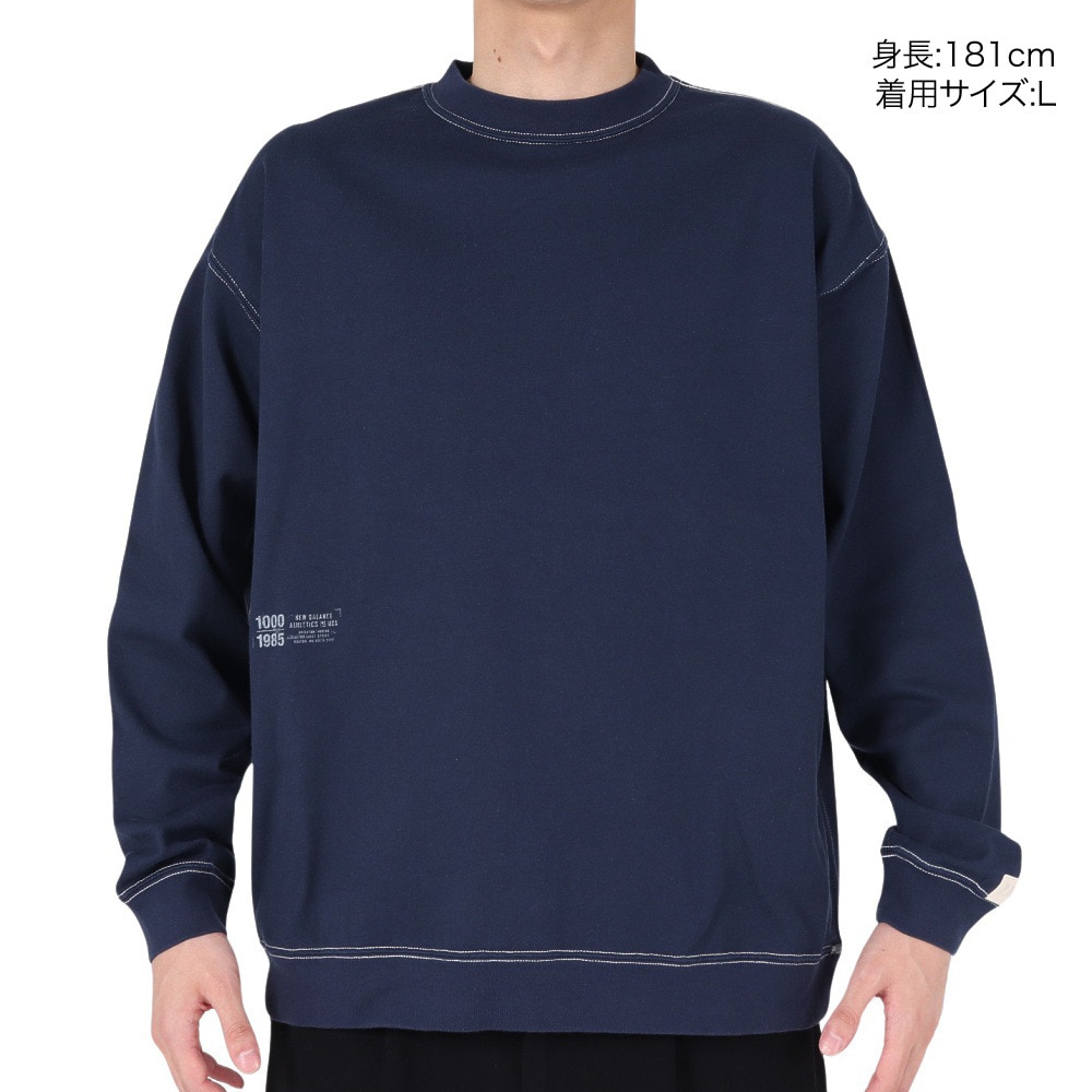 ニューバランス（new balance）（メンズ）1000 リブ裾ロングスリーブ Tシャツレギュラーフィット AMT35101PGM