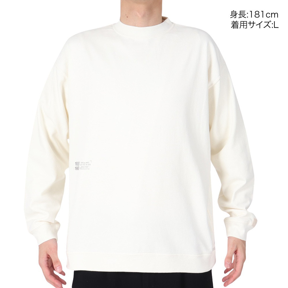 ニューバランス（new balance）（メンズ）1000 リブ裾ロングスリーブ Tシャツレギュラーフィット AMT35101SST