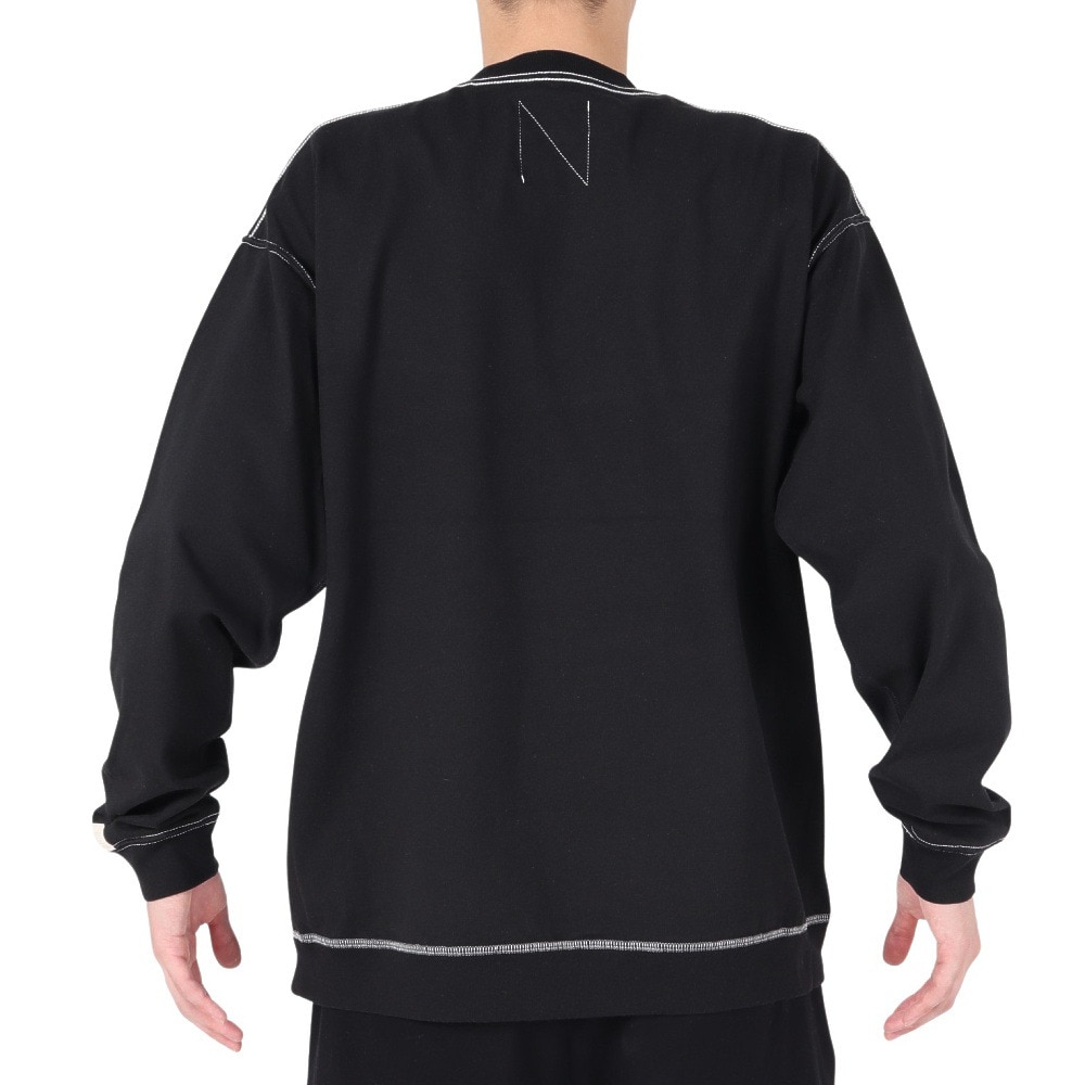 ニューバランス（new balance）（メンズ）1000 リブ裾ロングスリーブ Tシャツオーバーサイズフィット AMT35102BK