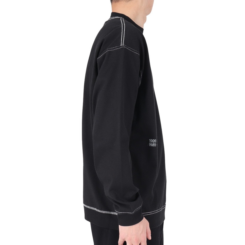 ニューバランス（new balance）（メンズ）1000 リブ裾ロングスリーブ Tシャツオーバーサイズフィット AMT35102BK