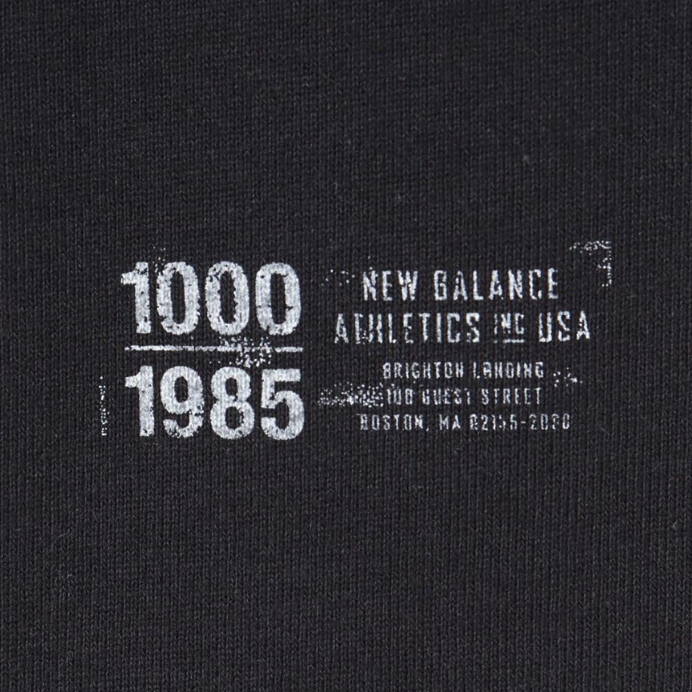 ニューバランス（new balance）（メンズ）1000 リブ裾ロングスリーブ Tシャツオーバーサイズフィット AMT35102BK
