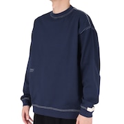 (メンズ)1000 リブ裾ロングスリーブ Tシャツオーバーサイズフィット AMT35102PGM