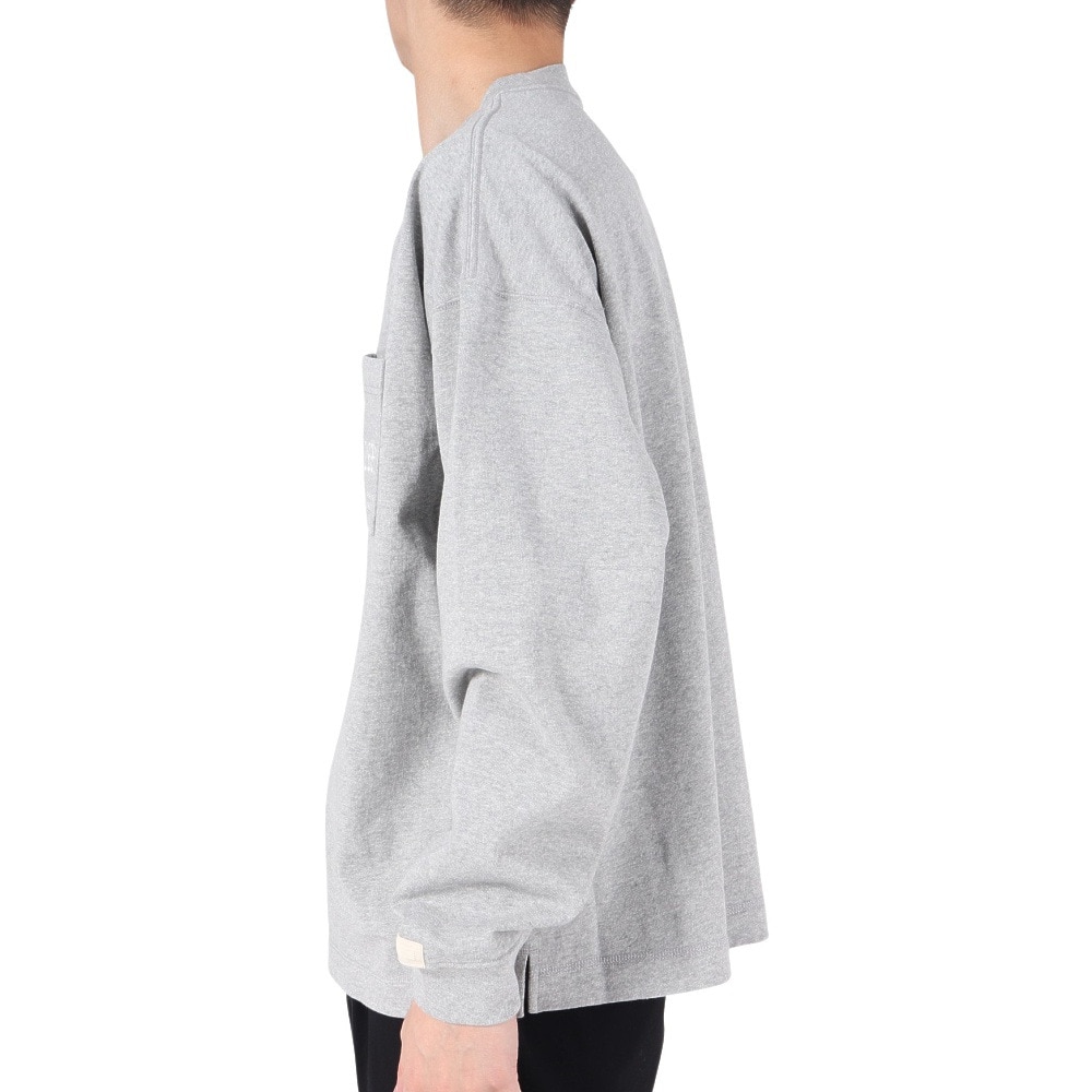 ニューバランス（new balance）（メンズ）1000 ミルナンバリングプリントロングスリーブ Tシャツオーバーサイズフィット AMT35104AG