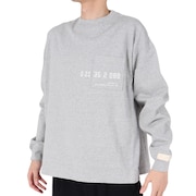 (メンズ)1000 ミルナンバリングプリントロングスリーブ Tシャツオーバーサイズフィット AMT35104AG