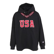 (メンズ)アクションスタイル フーデッドロングスリーブTシャツ C3-W424 090