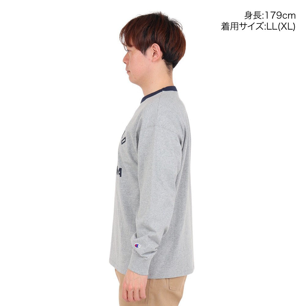 チャンピオン-ヘリテイジ（CHAMPION-HERITAGE）（メンズ）長袖Tシャツ メンズ CA RELAXFIT CAMP GR C3-X404 070