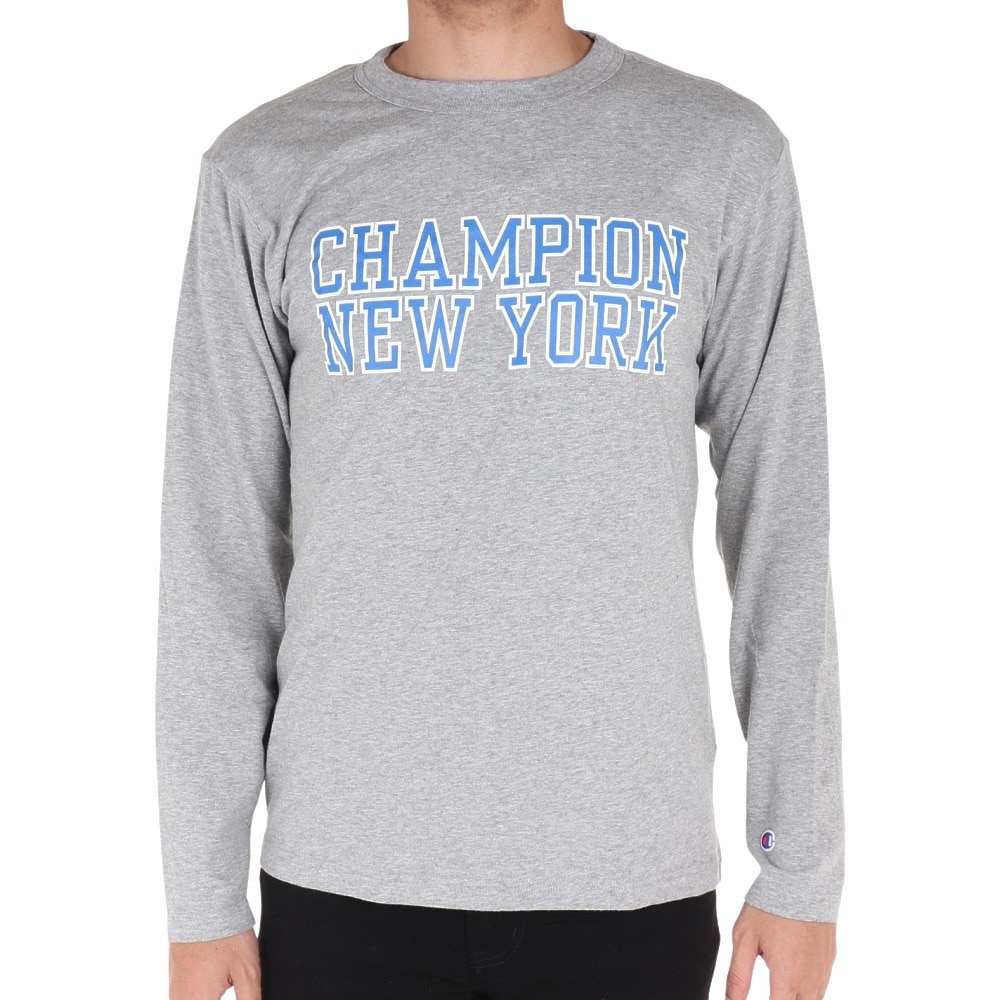 チャンピオン-ヘリテイジ（CHAMPION-HERITAGE）（メンズ）長袖Tシャツ メンズ BA CHNY プリントTシャツ C3-X410 070