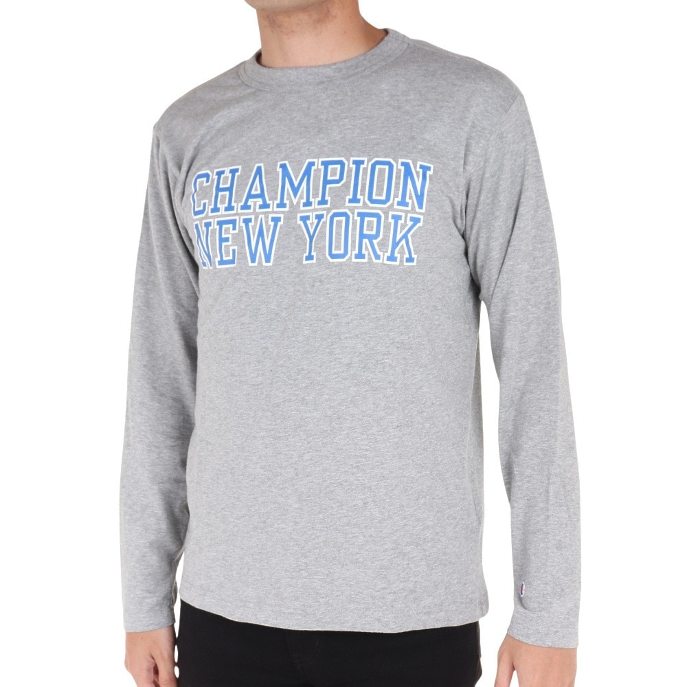 チャンピオン-ヘリテイジ（CHAMPION-HERITAGE）（メンズ）長袖Tシャツ メンズ BA CHNY プリントTシャツ C3-X410 070