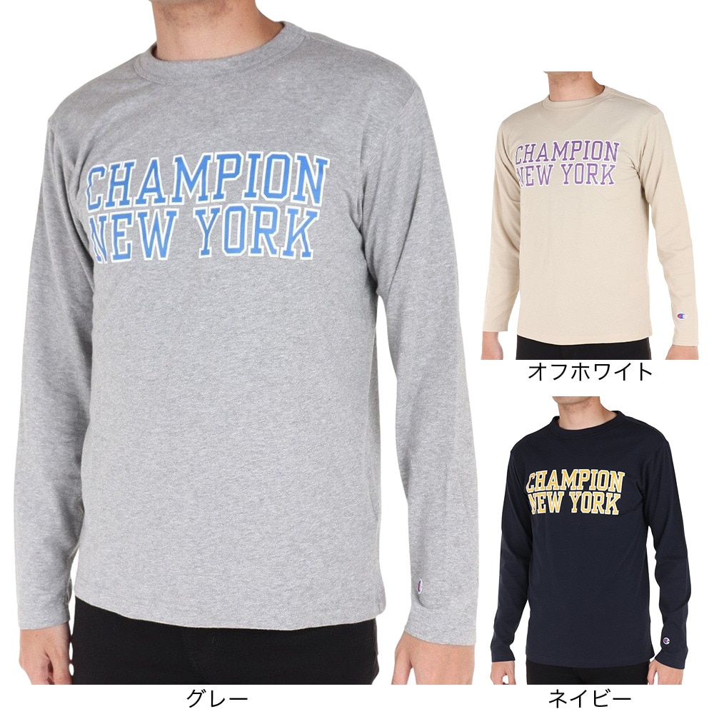 チャンピオン-ヘリテイジ（CHAMPION-HERITAGE）（メンズ）長袖Tシャツ メンズ BA CHNY プリントTシャツ C3-X410 070