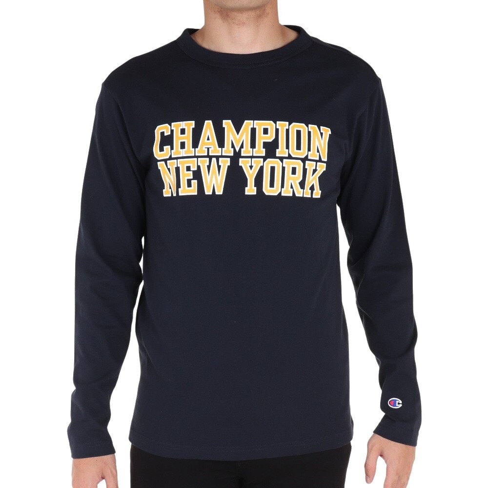 チャンピオン-ヘリテイジ（CHAMPION-HERITAGE）（メンズ）長袖Tシャツ メンズ BA CHNY プリントTシャツ C3-X410 370