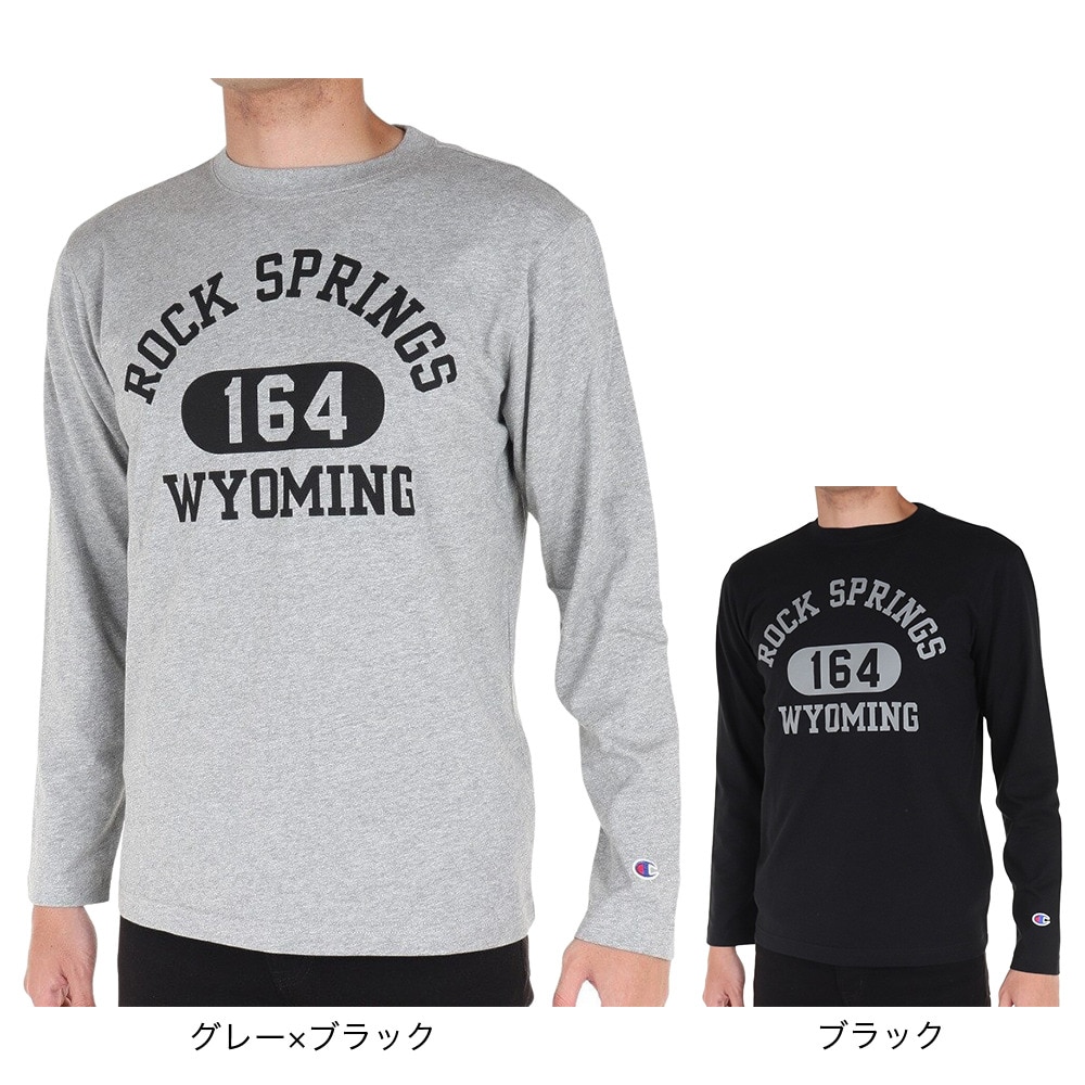 チャンピオン-ヘリテイジ（CHAMPION-HERITAGE）（メンズ）長袖Tシャツ メンズ BA COLLEGE プリントTシャツ C3-X413 071