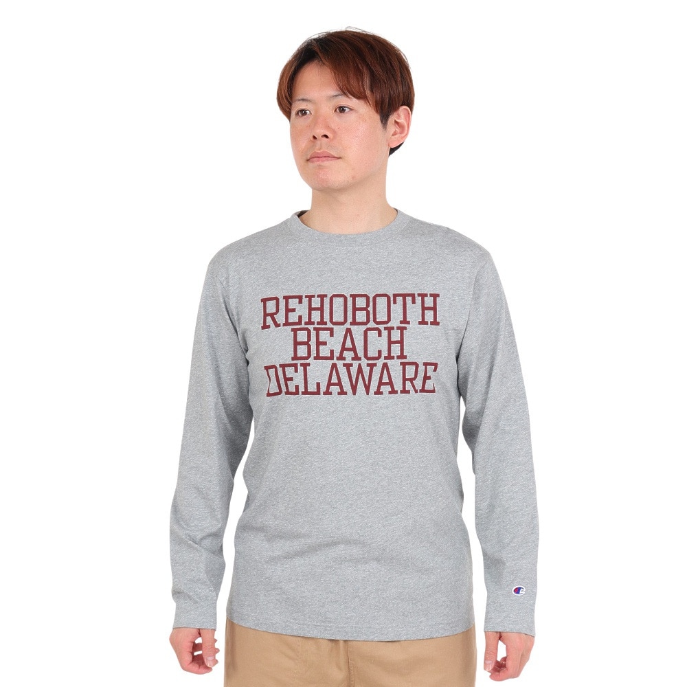 チャンピオン-ヘリテイジ（CHAMPION-HERITAGE）（メンズ）長袖Tシャツ メンズ BA COLLEGE PRINT C3-X413 076
