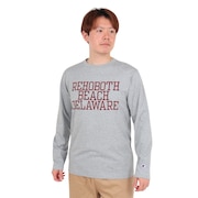 (メンズ)長袖Tシャツ メンズ BA COLLEGE PRINT C3-X413 076