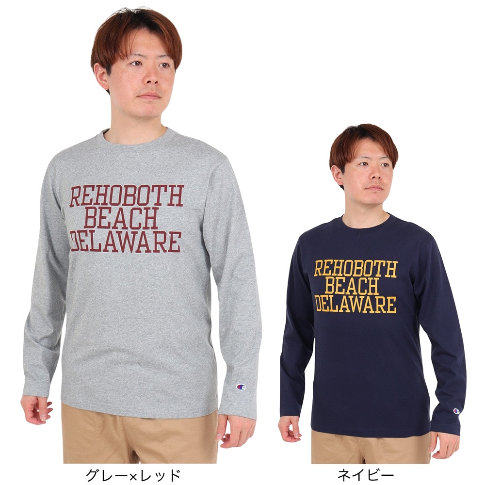 チャンピオン-ヘリテイジ（CHAMPION-HERITAGE）（メンズ）長袖Tシャツ メンズ BA COLLEGE PRINT C3-X413 076