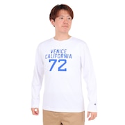 (メンズ)長袖Tシャツ メンズ BA COLLEGE PRINT C3-X414