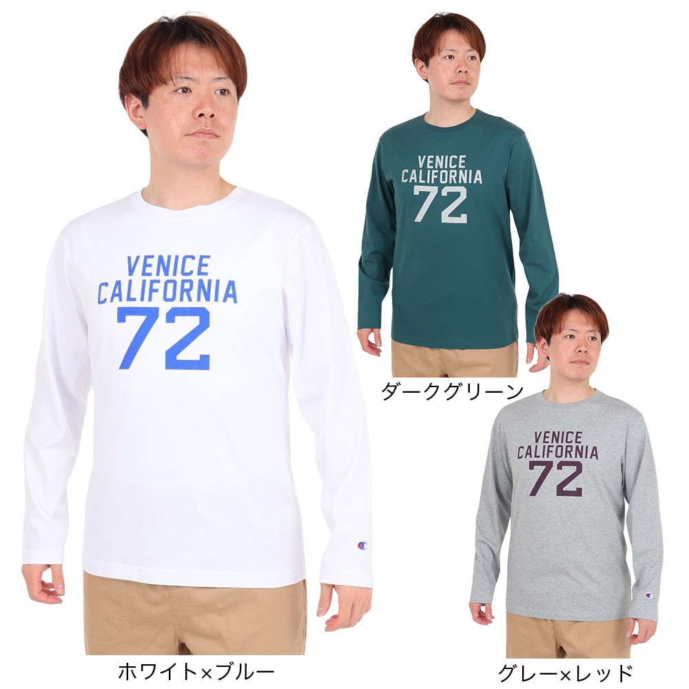 チャンピオン-ヘリテイジ（CHAMPION-HERITAGE）（メンズ）長袖Tシャツ メンズ BA COLLEGE PRINT  C3-X414 012