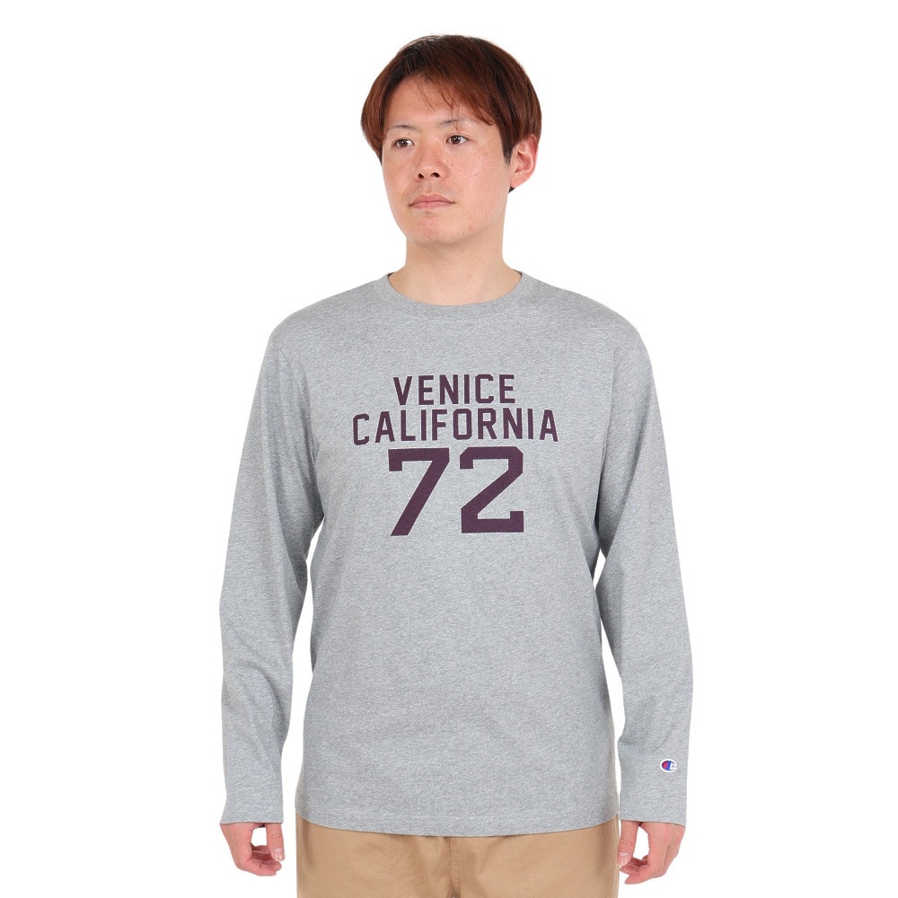 チャンピオン-ヘリテイジ（CHAMPION-HERITAGE）（メンズ）長袖Tシャツ メンズ BA COLLEGE PRINT  C3-X414 076