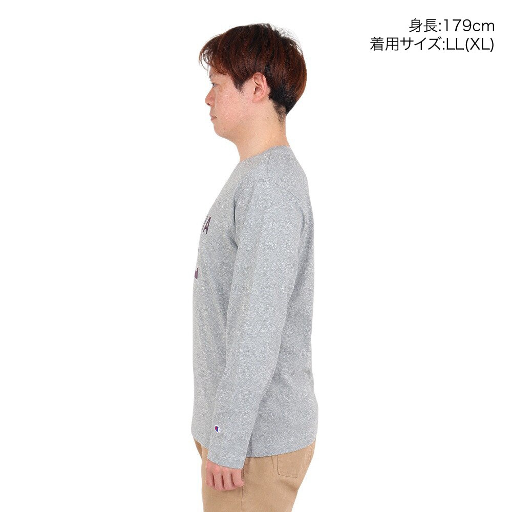チャンピオン-ヘリテイジ（CHAMPION-HERITAGE）（メンズ）長袖Tシャツ メンズ BA COLLEGE PRINT  C3-X414 076