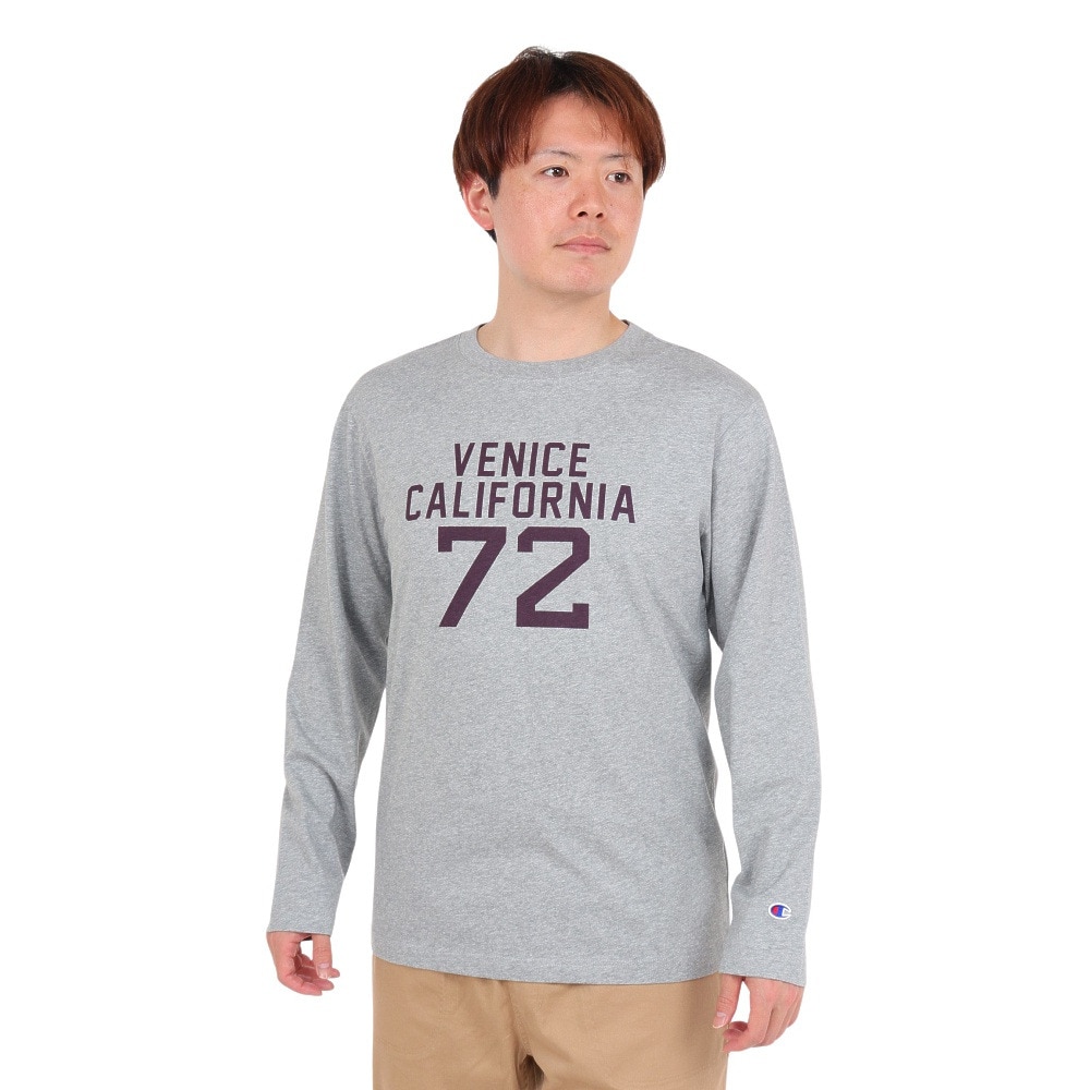 チャンピオン-ヘリテイジ（CHAMPION-HERITAGE）（メンズ）長袖Tシャツ メンズ BA COLLEGE PRINT  C3-X414 076