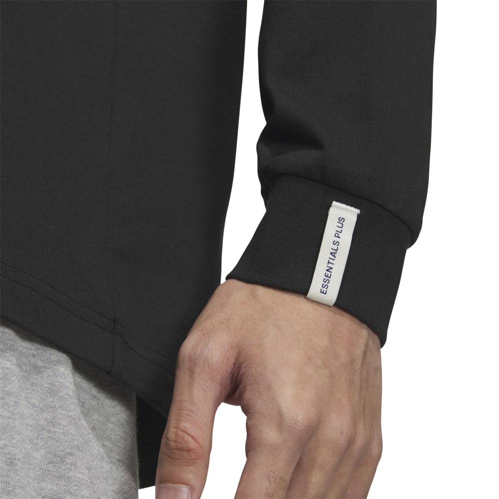 アディダス（adidas）（メンズ）エッセンシャルズ プラス ルーズフィット スモールロゴ 長袖Tシャツ KWF00-JF3925