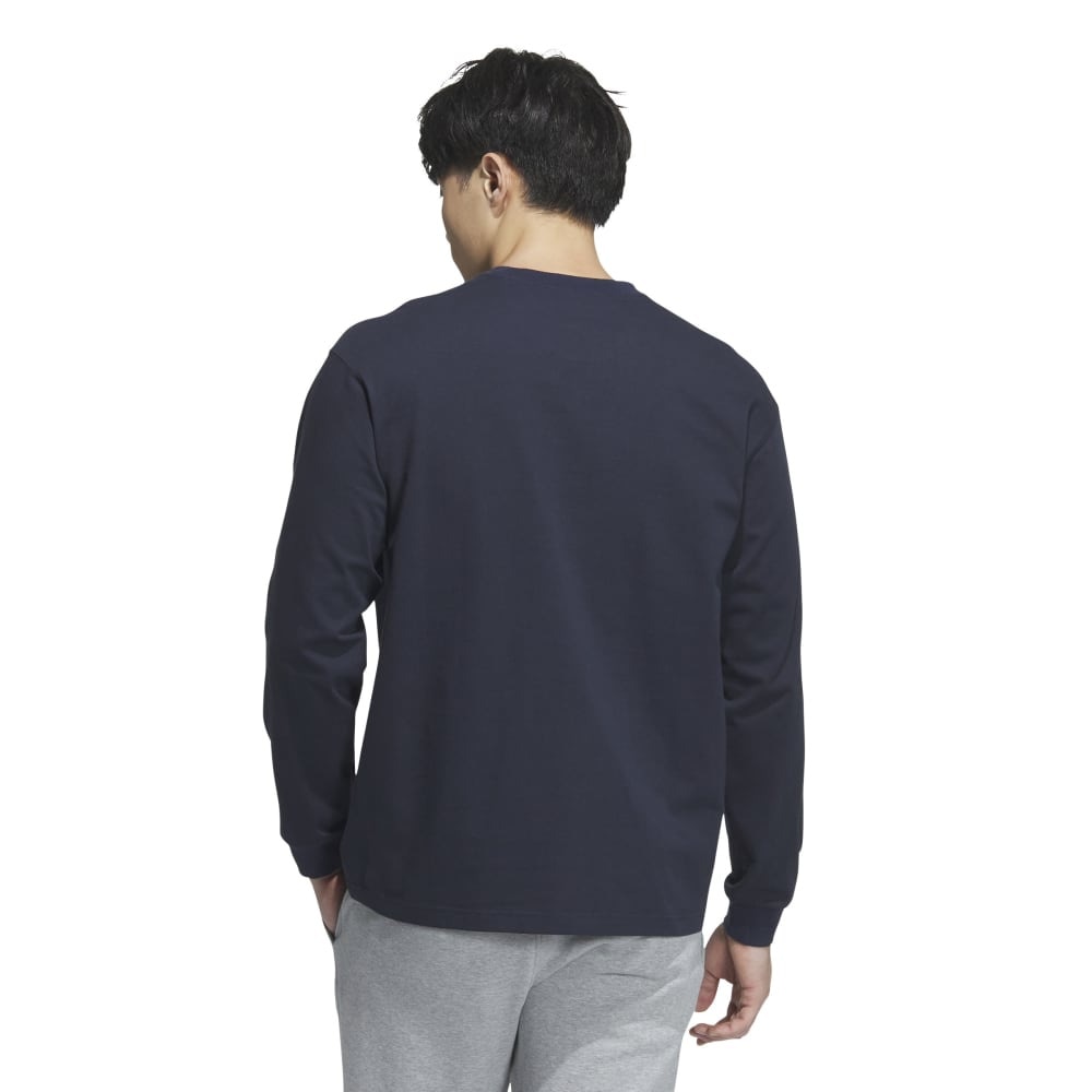 アディダス（adidas）（メンズ）エッセンシャルズ プラス ルーズフィット スモールロゴ 長袖Tシャツ KWF00-JF3926