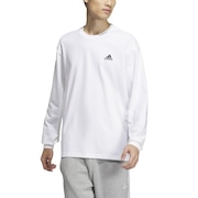 アディダス（adidas）（メンズ）エッセンシャルズ プラス ルーズフィット スモールロゴ Tシャツ 長袖 KWF00-JF3977 ロンT