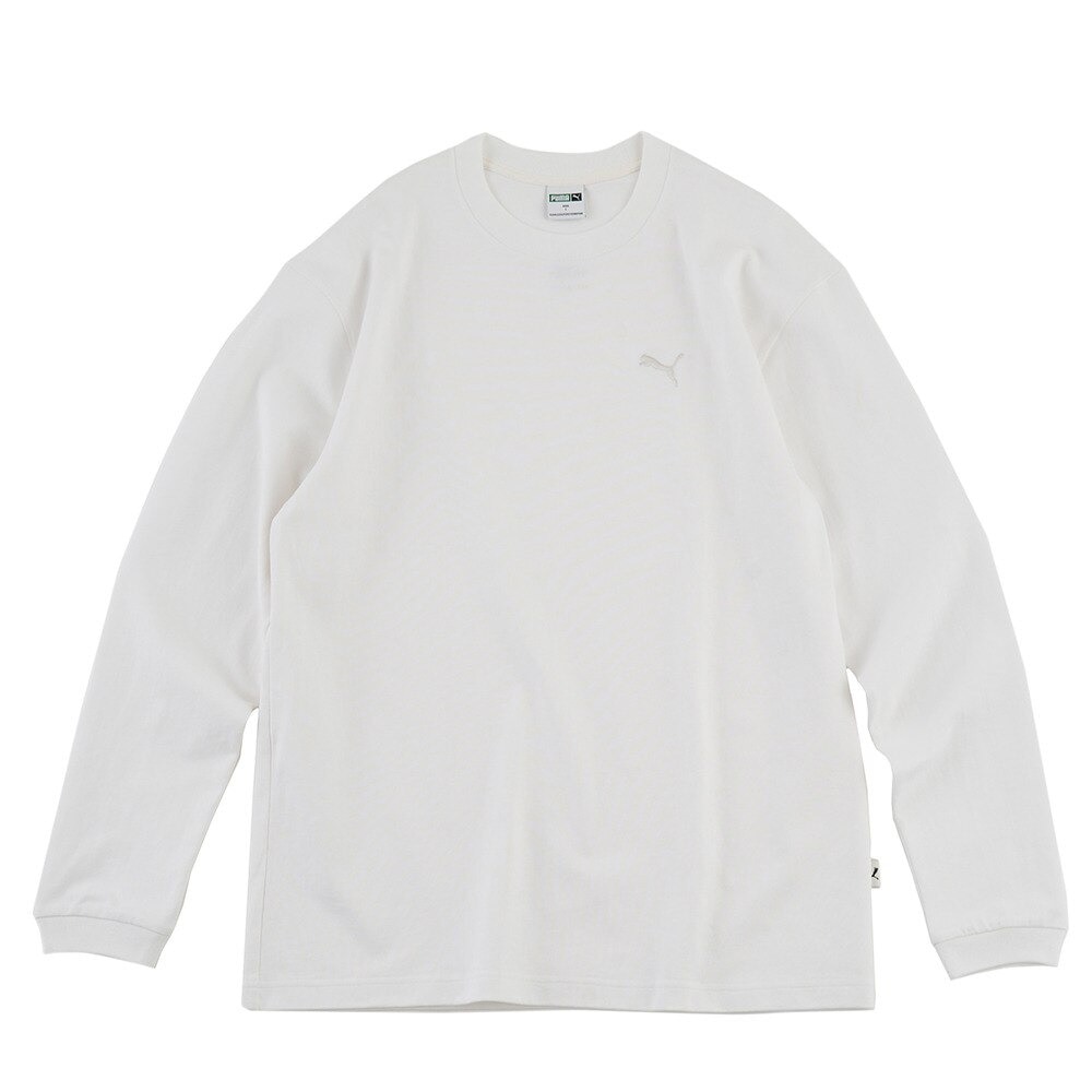 プーマ（PUMA）（メンズ）MWQ 長袖Tシャツ 630169 02 WHT