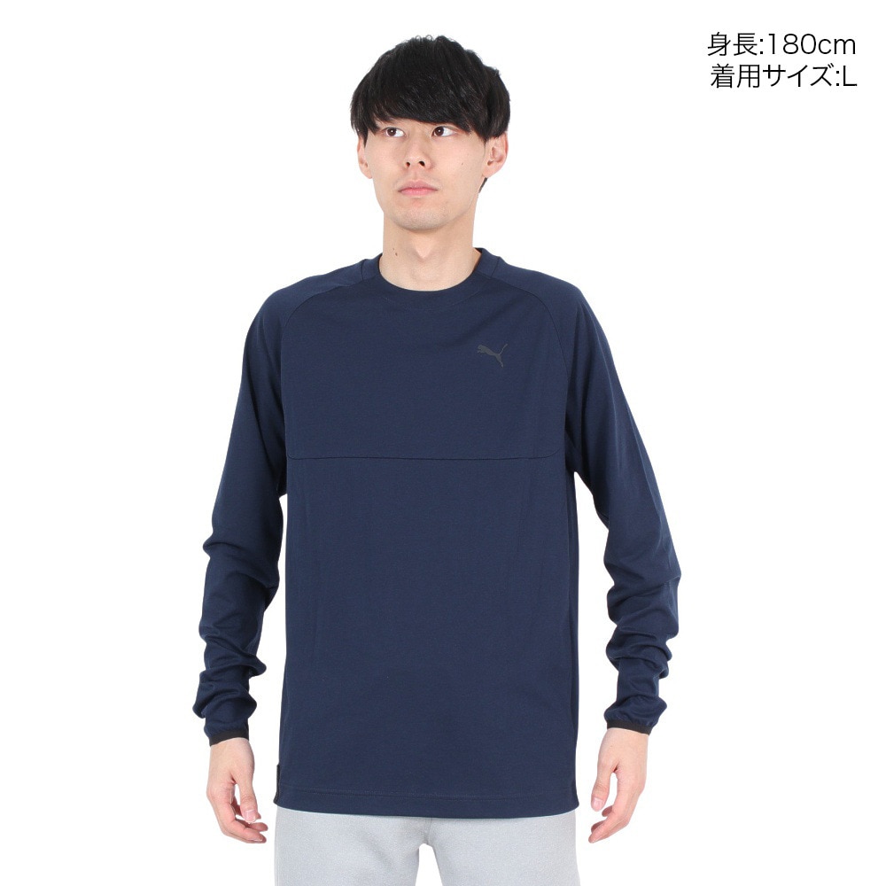プーマ（PUMA）（メンズ）TECH 長袖Tシャツ 681839 14 NVY