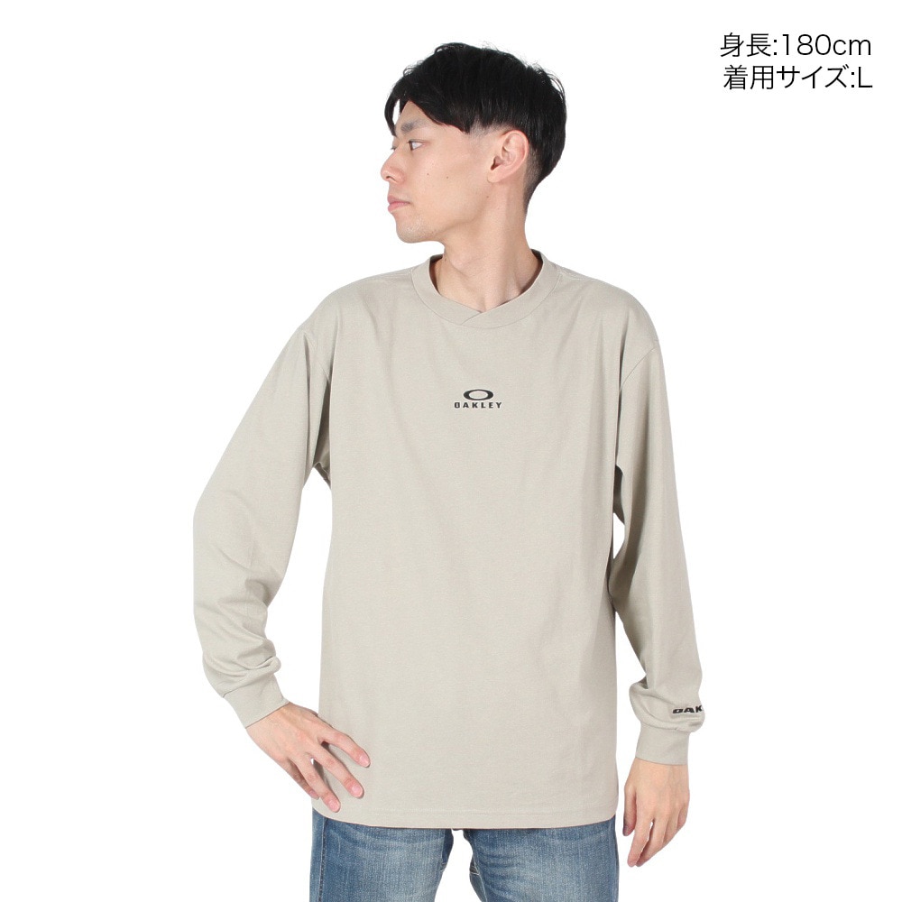 オークリー（OAKLEY）（メンズ）ESSEN 長袖Tシャツ BARK FOA407331-89C