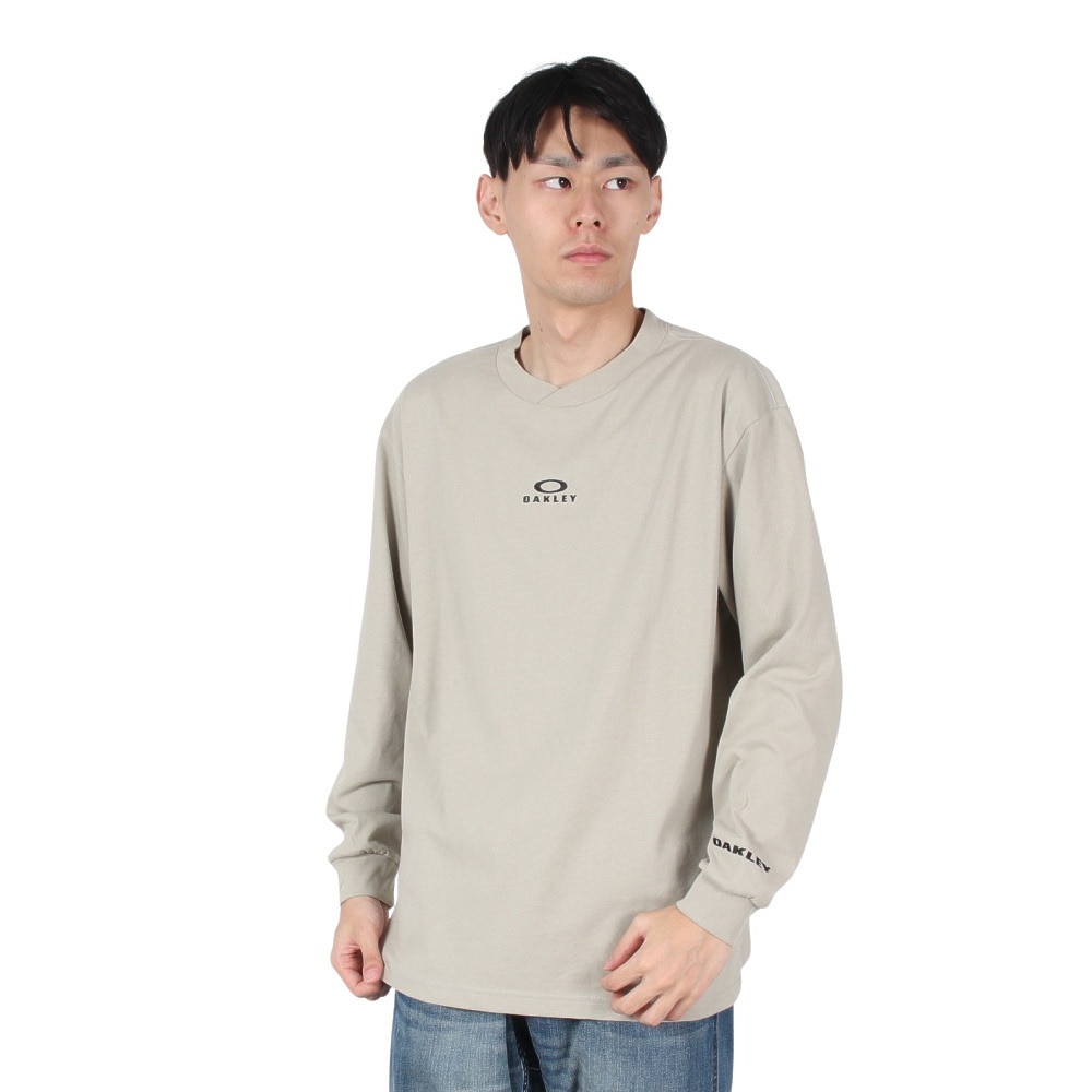 オークリー（OAKLEY）（メンズ）ESSEN 長袖Tシャツ BARK FOA407331-89C