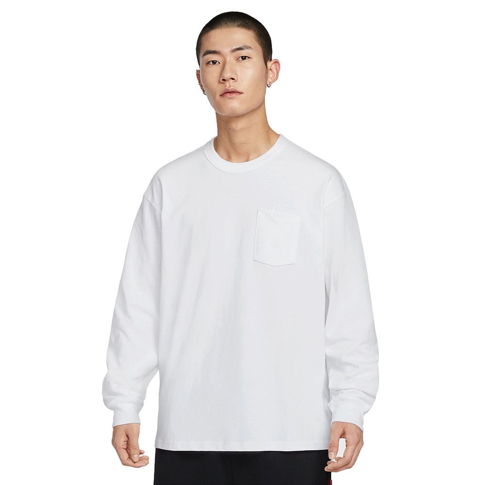 ナイキ（NIKE）（メンズ）スポーツウェア プレミアム エッセンシャル ロングスリーブ ポケット Tシャツ DR7930-101