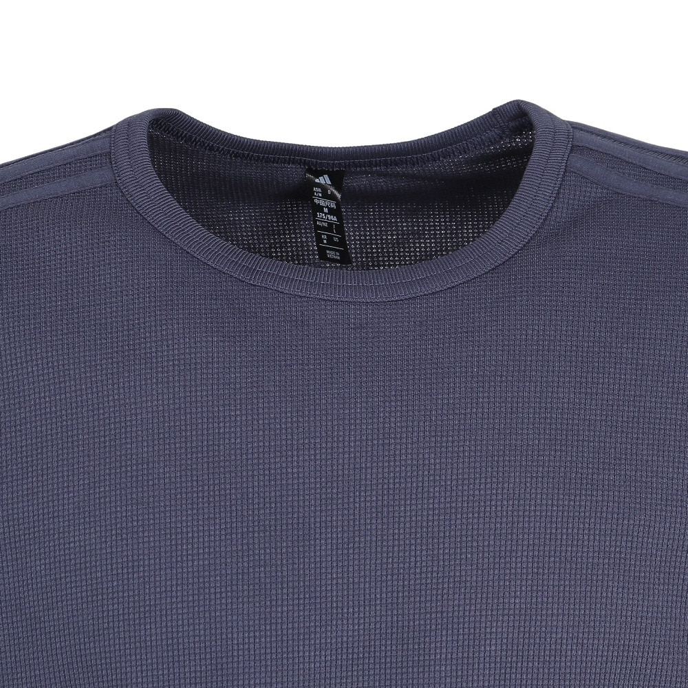アディダス（adidas）（メンズ）ルーズフィット ライト ワッフル 長袖Tシャツ ゼビオ RD921-KG0771