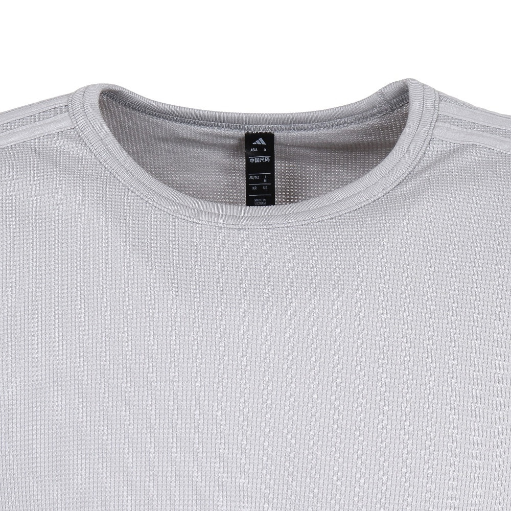 アディダス（adidas）（メンズ）ルーズフィット ライト ワッフル 長袖Tシャツ ゼビオ RD921-KG0772