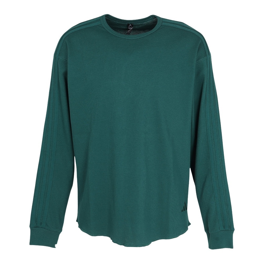 アディダス（adidas）（メンズ）ルーズフィット ライト ワッフル 長袖Tシャツ ゼビオ RD921-KG0773