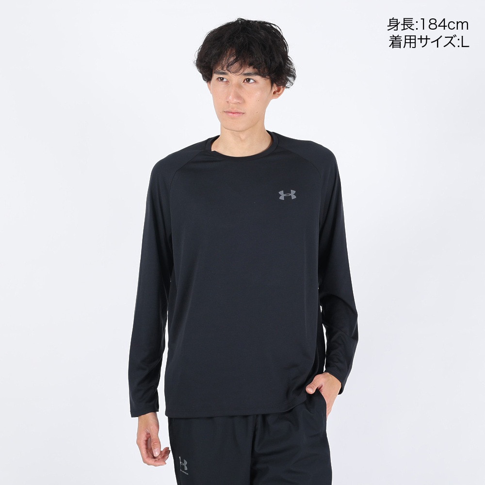 アンダーアーマー（UNDER ARMOUR）（メンズ）長袖Tシャツ ヒートギア(夏向け) メンズ テック2.0 ロングスリーブ 1358562 BLK/GPH AT