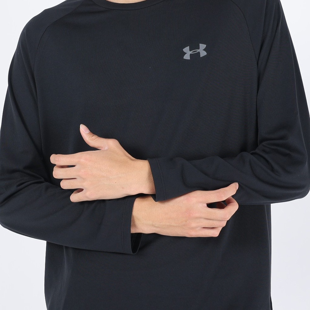 アンダーアーマー（UNDER ARMOUR）（メンズ）長袖Tシャツ ヒートギア(夏向け) メンズ テック2.0 ロングスリーブ 1358562 BLK/GPH AT