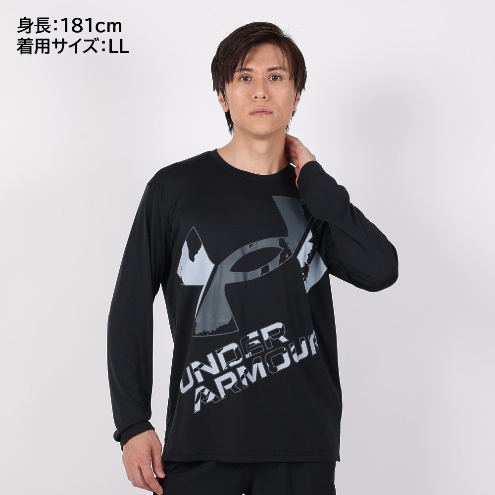 アンダーアーマー（UNDER ARMOUR）（メンズ）長袖Tシャツ メンズ テック エクストララージ ロゴ 1381357 001