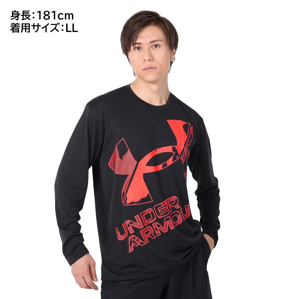 アンダーアーマー（UNDER ARMOUR）（メンズ）長袖Tシャツ メンズ テック エクストララージ ロゴ 1381357 002