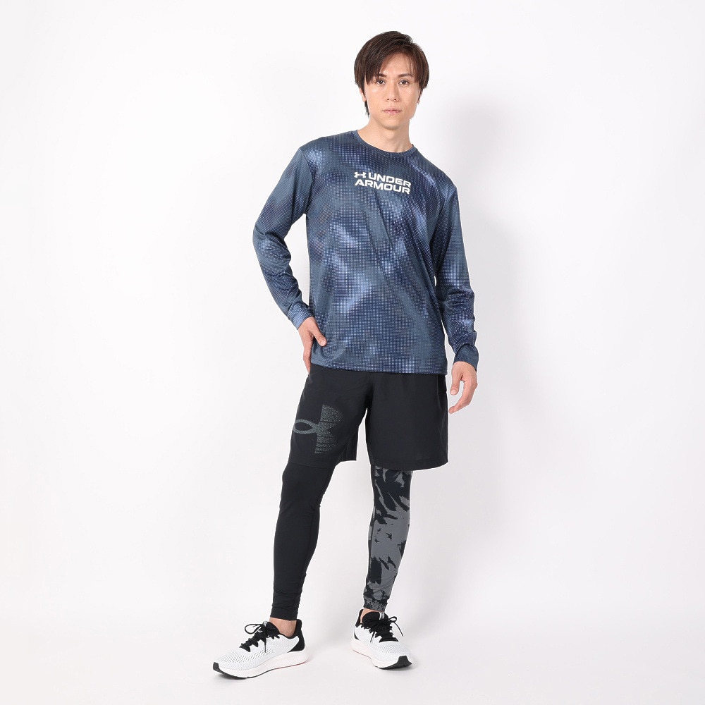 アンダーアーマー（UNDER ARMOUR）（メンズ）長袖Tシャツ メンズ テック プリント ロングスリーブシャツ 1381358 480