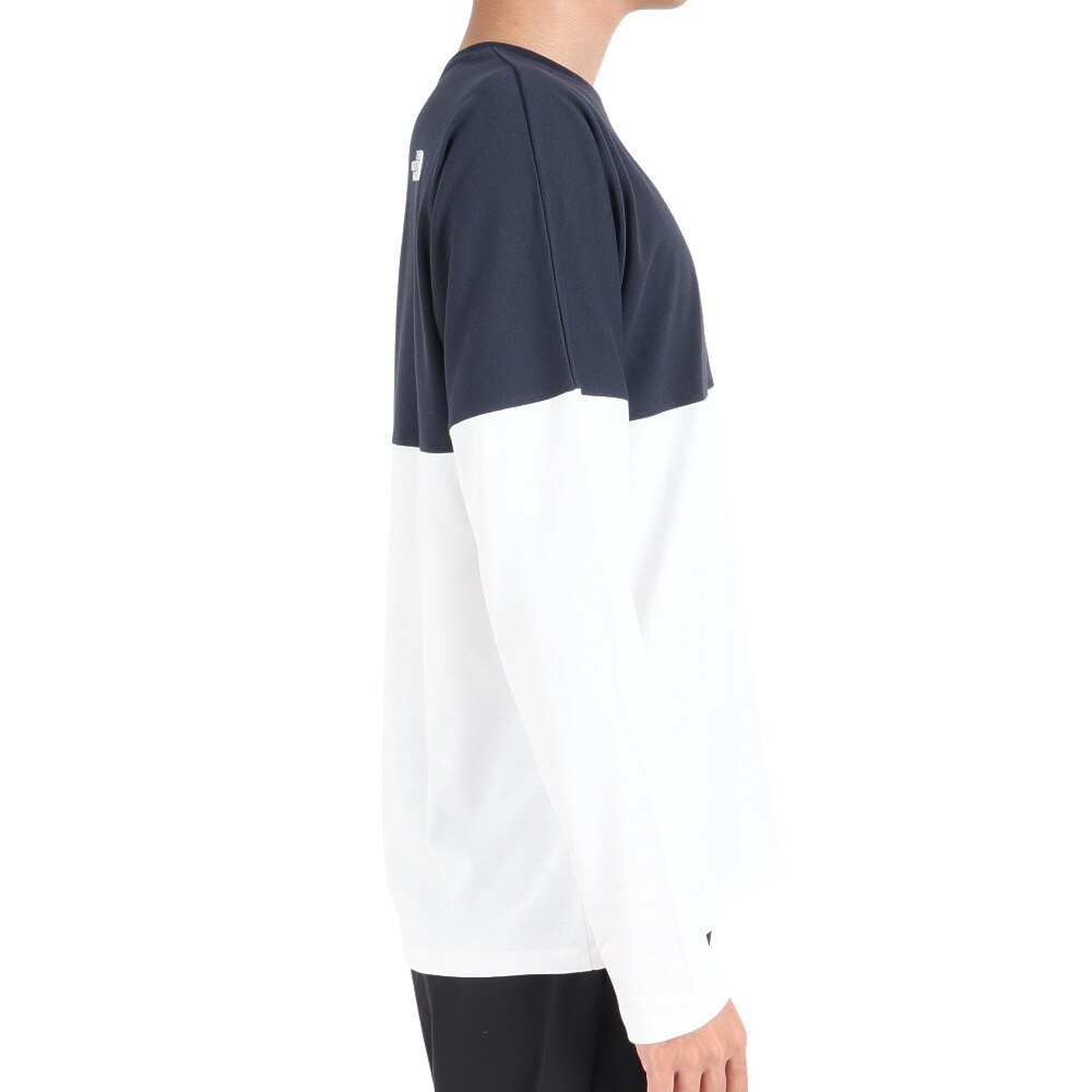 ノースフェイス(THE NORTH FACE)(メンズ)長袖Tシャツ メンズ Bi-Colored Nuptse NT82384 UN ノースフェイス Bi-Colored Nuptse Mサイズ