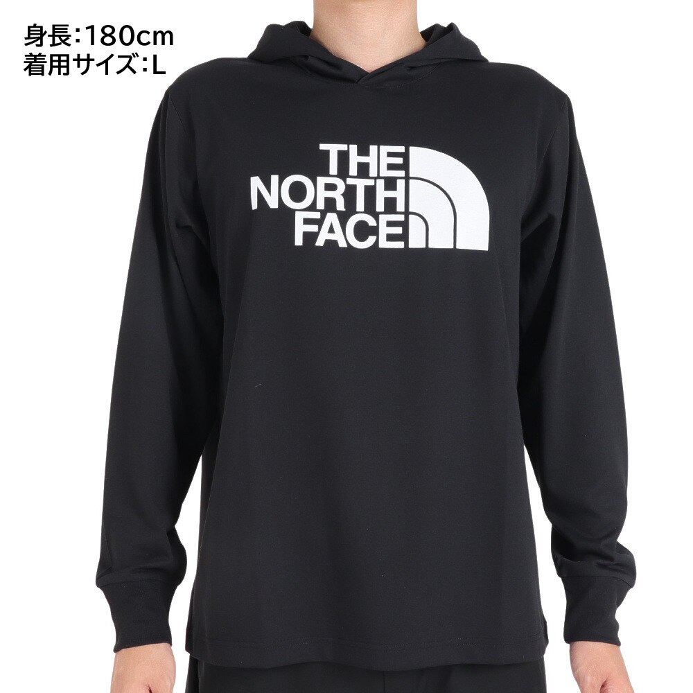 ノースフェイス（THE NORTH FACE）（メンズ）ロングスリーブ ビッグ ロゴ フーティー NT82385 K
