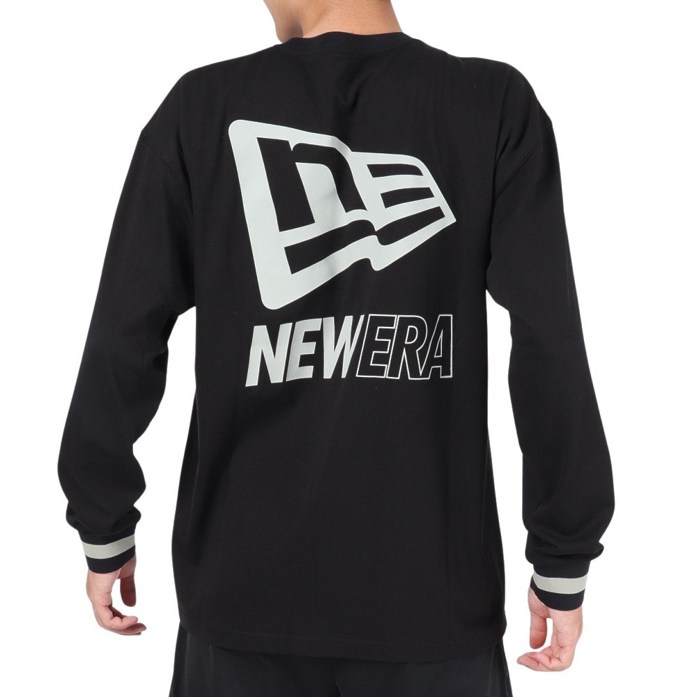 ニューエラ（NEW ERA）（メンズ）Tシャツ 長袖 メンズ オーバーサイズド パフォーマンス  Big Flag Log 13755366 ロンT