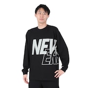 (メンズ)長袖Tシャツ メンズ オーバーサイズド Front & Back Logo 13755368