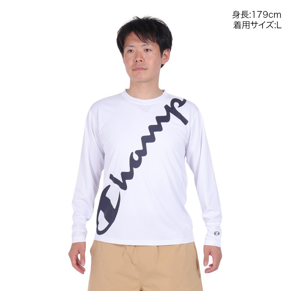 チャンピオン（CHAMPION）（メンズ）ドライバックメッシュ 長袖Tシャツ C3-AS402 010